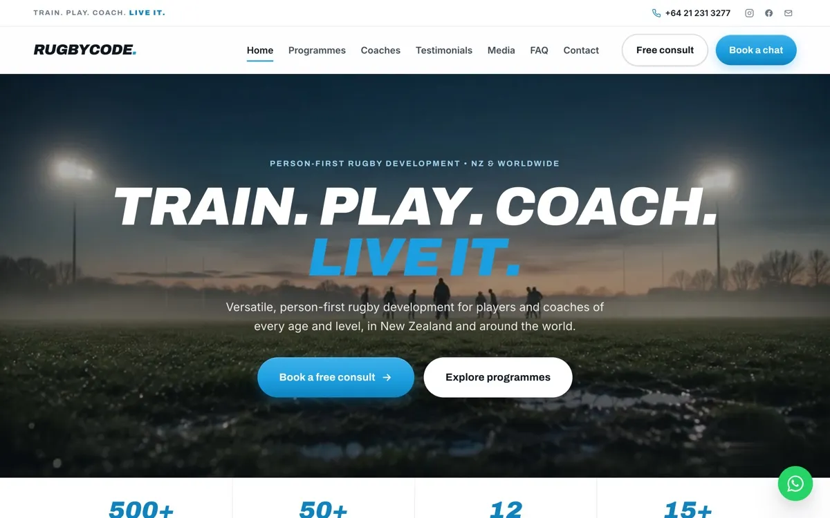 Rugby Code website