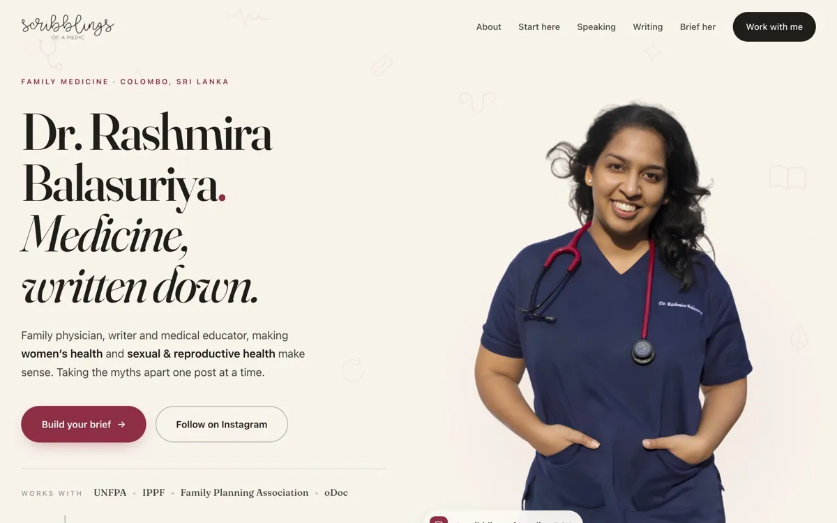 Scribblings of a Medic website