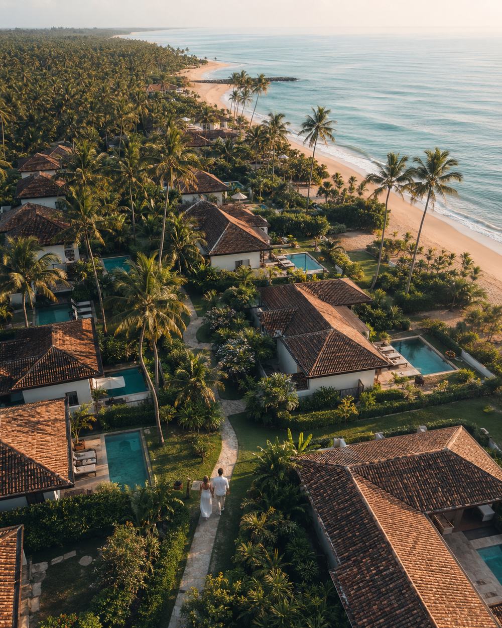 Clove Beach Wadduwa from above