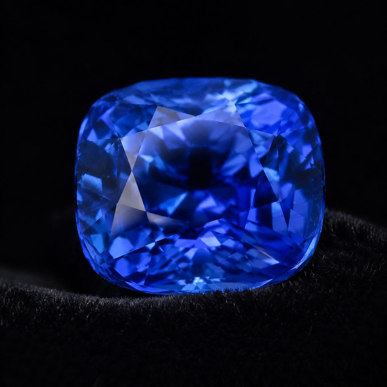 A cornflower-blue Ceylon sapphire